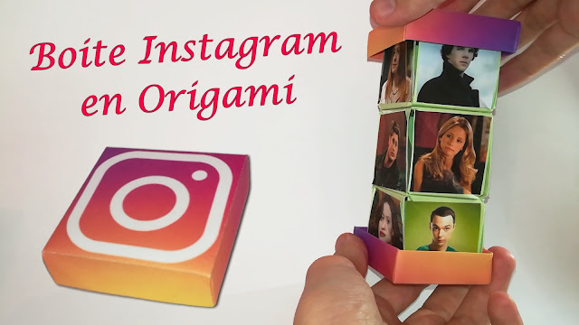 création boite instagram en papier