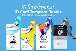 Top 100 ID Card Design PSD Template - Free Download