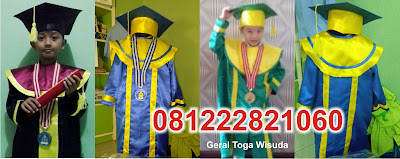 harga grosir baju toga wisuda anak (TK, PAUD, RA, SD) dan SMP, SMA berserta perlengkapan ( tabung, Medali, Map ) dengan harga murah di area, Riau Pekanbaru, Palembang, Medan, Banda Aceh, Bengkulu, Bandar lampung, 