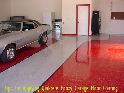 Tips For Applying Quikrete Epoxy Garage Floor Coating