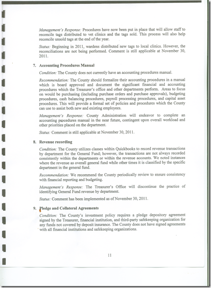 Management Letter 2011 CPA Audit 11