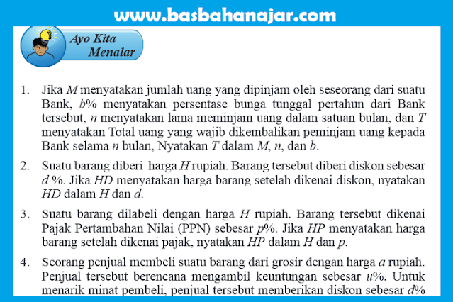 Kunci Jawaban Matematika Kelas 7 Halaman 82 Ayo Kita Menalar