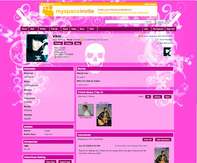 Pretty myspace 2.0 layout for emo