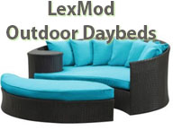 LexMod Wicker Outdoor Daybeds, Outdoor Daybeds, Outdoor Patio Daybeds, Wicker Daybeds, Wicker Outdoor Daybeds, 