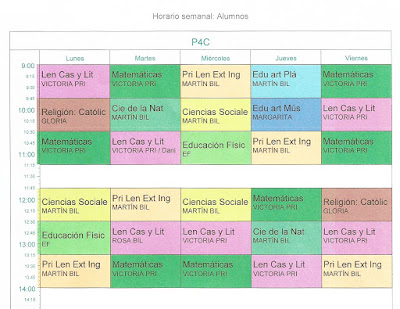 Horario 4ºC