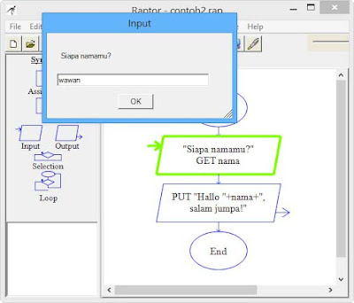 Flow Chart sedang Dimainkan