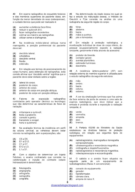 tecnico em radiologia online