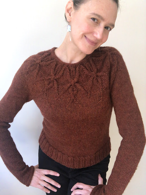 Isabel yoke sweater, knit by Dayana Knits