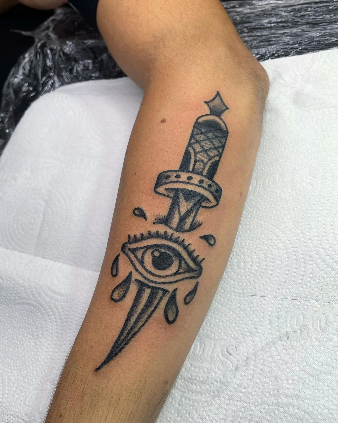 Tatuagens Masculinas Pretas Estilo Old School