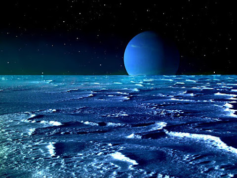 Frank Hettick Space Art: Ice Lakes Of Triton