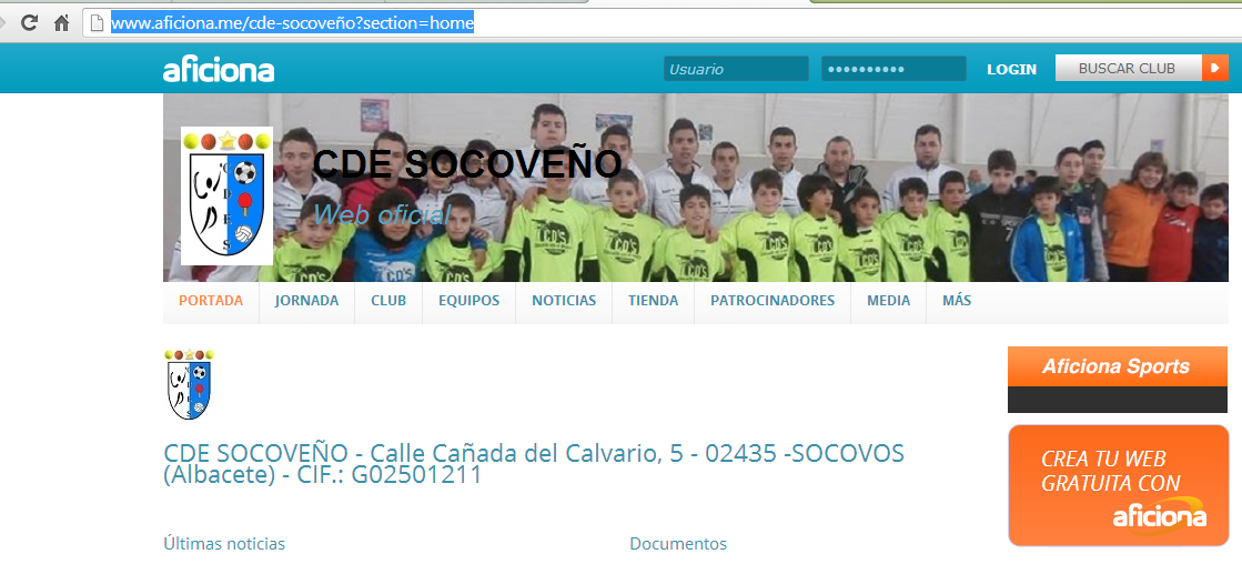  Web CDE SOCOVEÑO