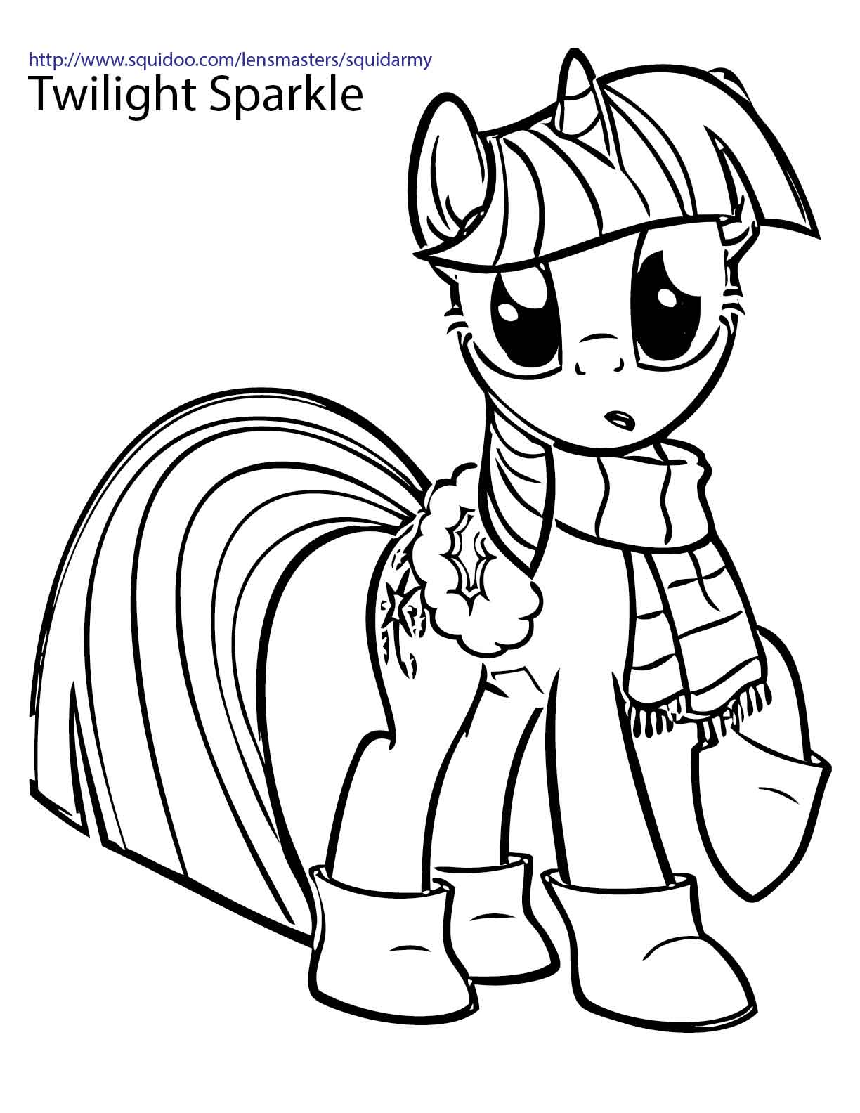 Download My Little Pony Coloring pages - Squid Army