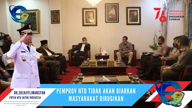 Pemprov NTB Tidak Akan Biarkan Masyarakat Dirugikan