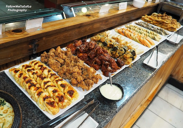 Korean Dishes On The Buffet Line