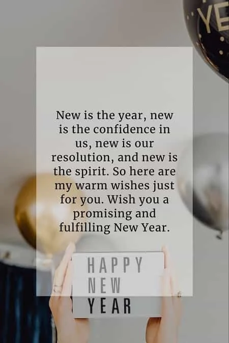 Happy New Year wishes and Happy New Year messages