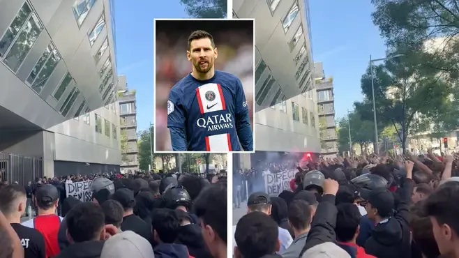 PSG ultras chant 'Lionel Messi, son of a b***h' outside club's HQ