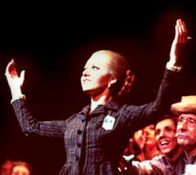 Elaine Paige en el musical de Evita en 1978