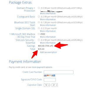BlueHost Package