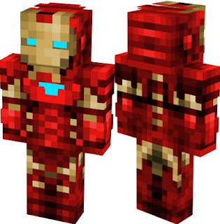 Baixar skin do homem de ferro para minecraft skin iron man download