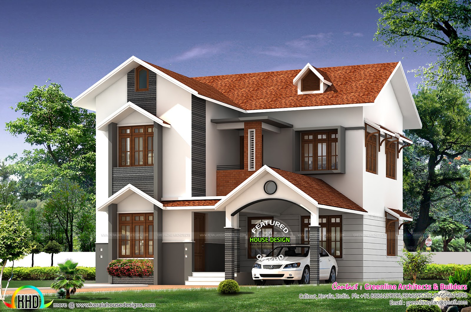  Simple  cute home  architecture  Kerala home  design  and 
