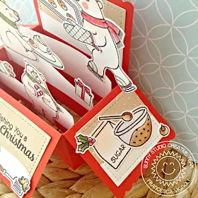 Sunny Studio Stamps: Playful Polar Bears Interactive Baking Bears Card by Franci Vignoli