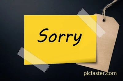 Sorry Images Download For Whatsapp | Sorry Image HD Download