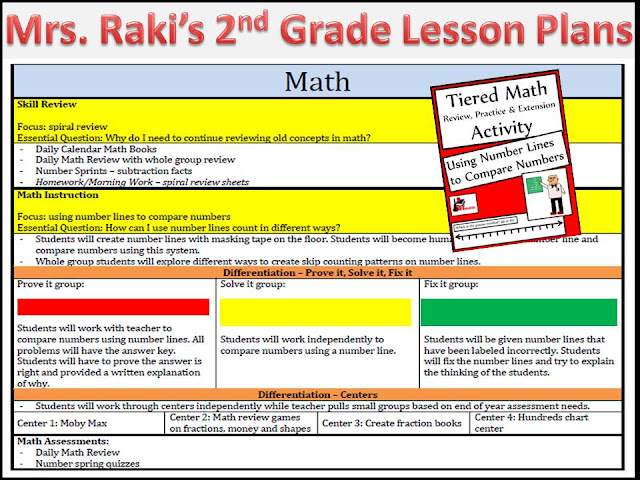 2nd Grade Lesson plans for reading, phonics, writing and math - from Heidi Raki of Raki's Rad Resources