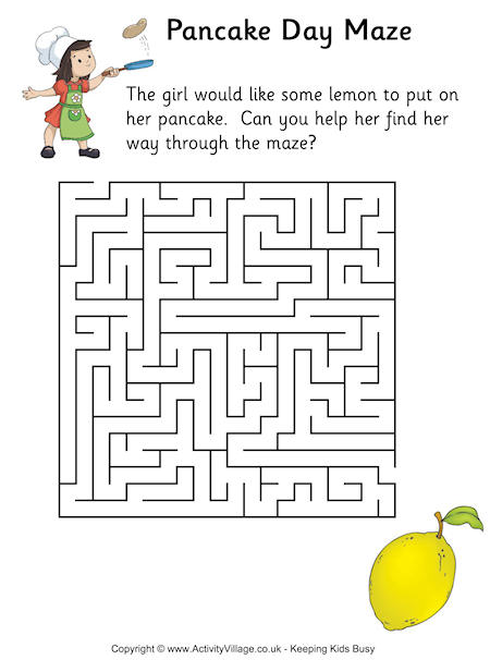 http://www.activityvillage.co.uk/pancake-day-mazes