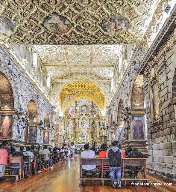 Igreja de São Francisco em Quito no Equador