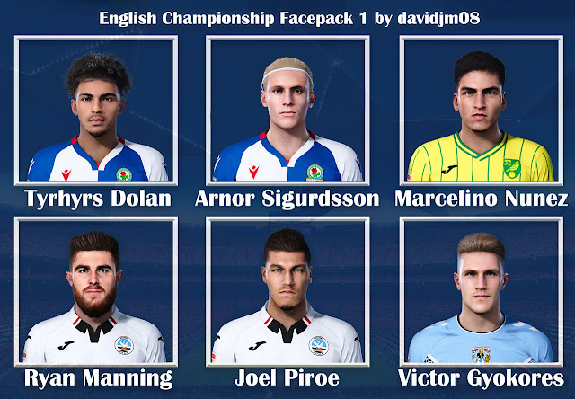 English Championship Facepack 2023 For PES 2021