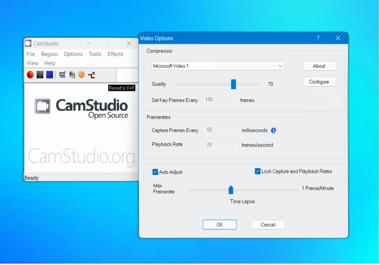 CamStudio :  Δωρεάν λογισμικό capture για βίντεο ροής Flash (SWF) 
