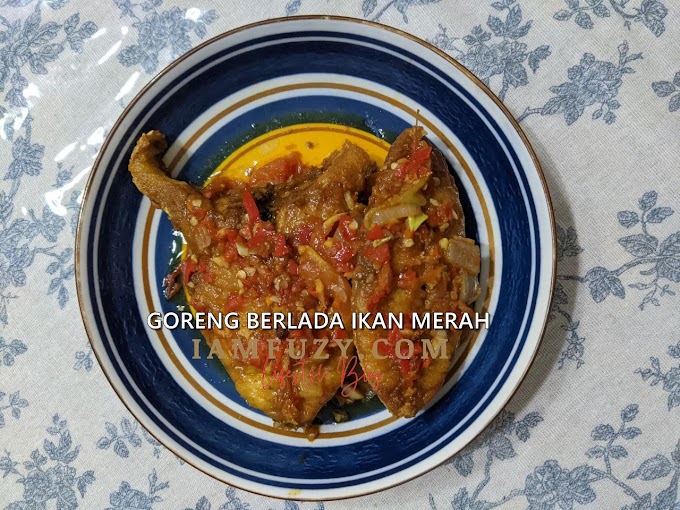 Resipi Ikan Merah Goreng Bercili