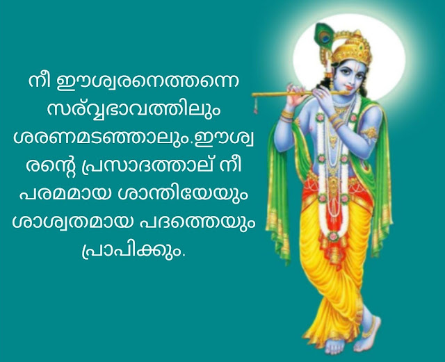 Lord Krishna quotes in malayalam | ഗീതോപദേശം | bhagavad gita