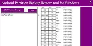 Android Partition backup Restore for Windows
