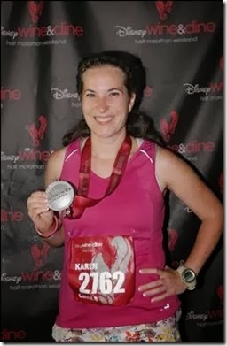 Wine & Dine Half Marathon Finish Photo