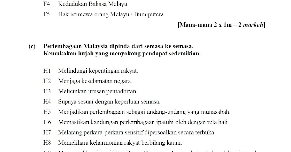 Contoh Jawapan Kbkk Sejarah Kertas 3 Spm - Toast Nuances