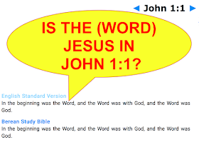 IS JESUS THE WORD IN JOHN 1:1?