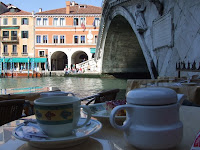 Tea and cake at the Rialto, Venice