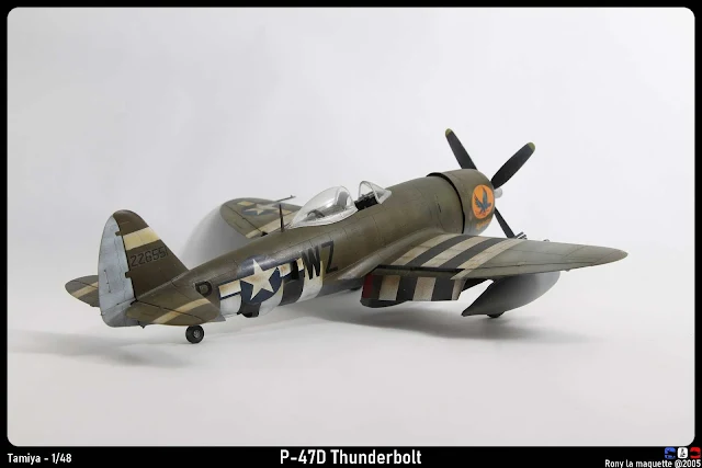 Maquette du P-47D Thunderbolt de Tamiya au 1/48.