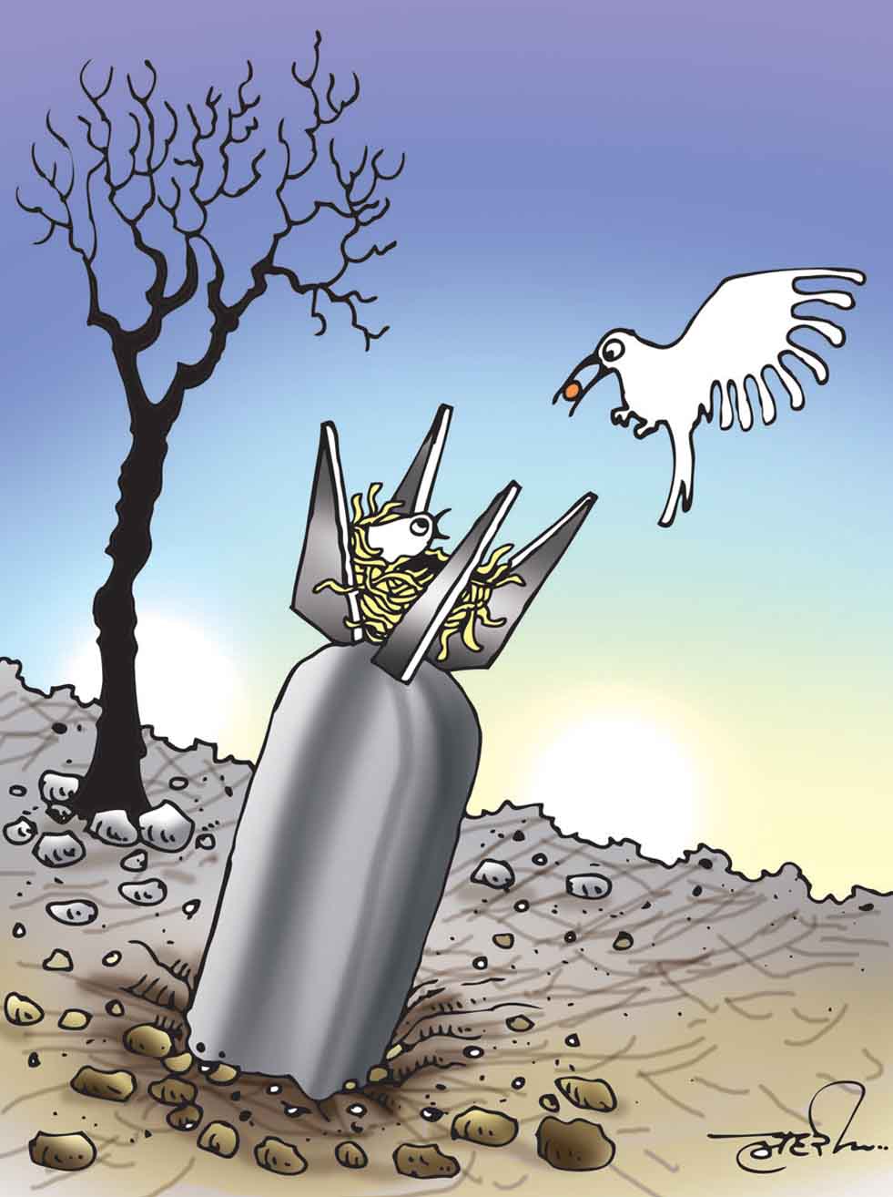 Egypt Cartoon .. Cartoon by Ismail Lahari - India