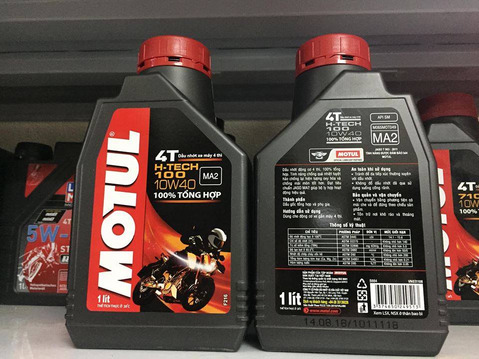 Đại Lý Nhớt MOTUL H-TECH 100 4T 10W40 Tại TPHCM Giá Rẻ