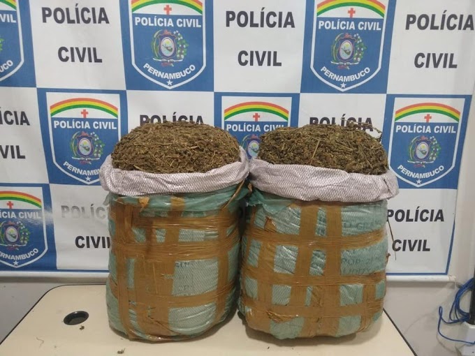 Homens são presos tentando levar 21 kg de maconha para a cidade de Lagoa Grande, Sertão de Pernambuco