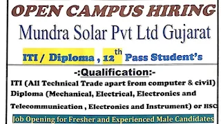 ITI, Diploma, and 12th Pass Jobs Vacancies 2024 Campus Placement at Chhatrapati Shivaji ITI Sausar, Madhya Pradesh'