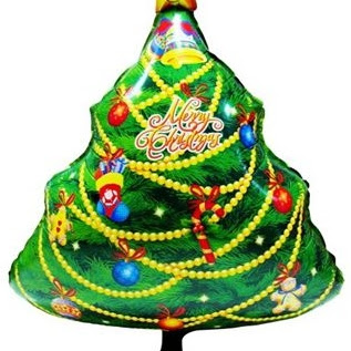 Balon Foil Christmas Tree / Foil Pohon Natal