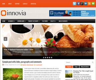 Innovia 2 Column Blogger Template