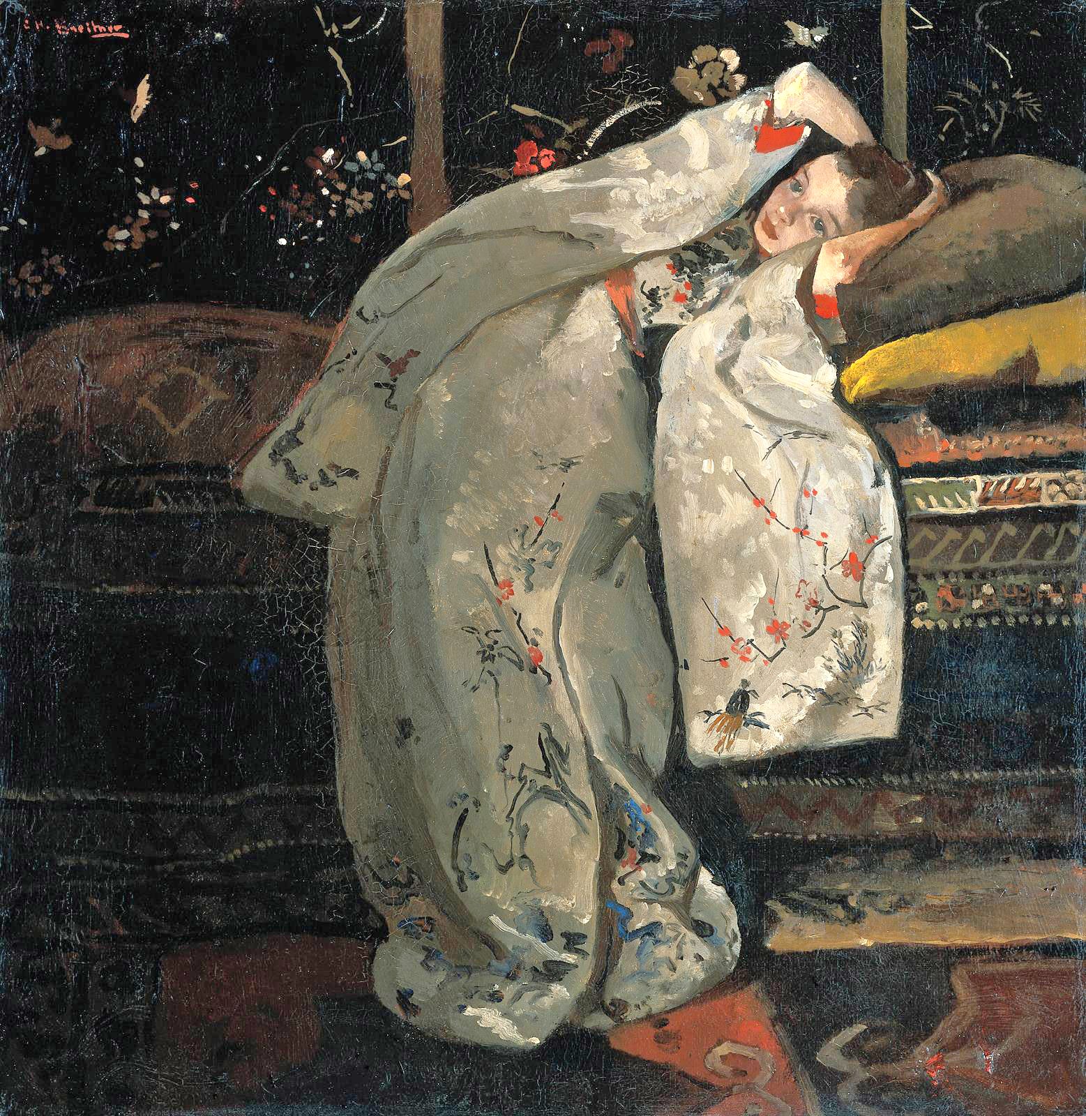 japonisme george breitner white kimono