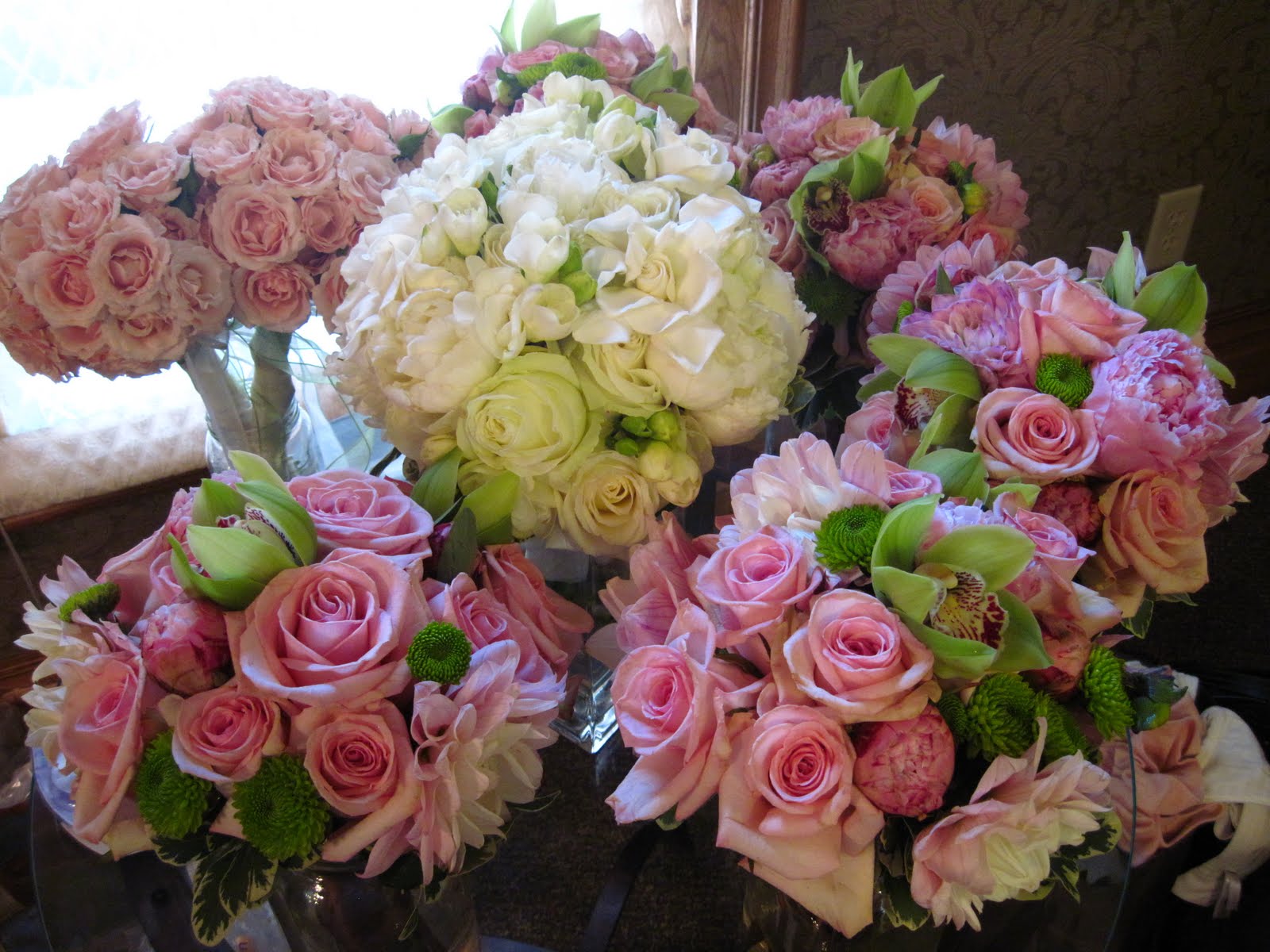 and the bridal bouquet (white