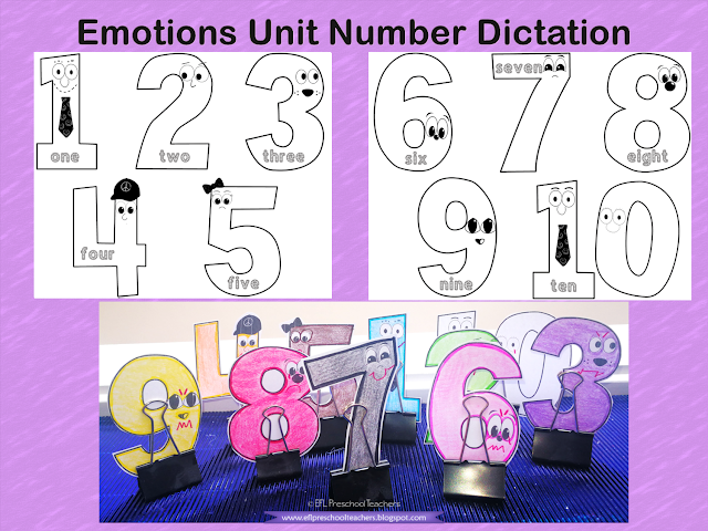 Emotions Number Dictation