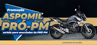 Promoção ASPOMIL Pró-PM: Sorteio Moto 0km! promocaoaspomil.com.br
