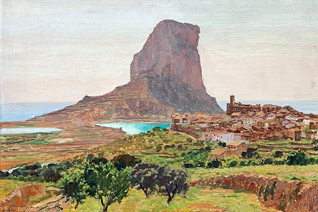 Peñón de Ifach, Francisco Nuñez Losada, Paisajistas españoles, Paisajes de Francisco Nunez Losada, Pintor español, Nuñez Losada, Pintores de Salamanca, Pintor Francisco Nunez Losada